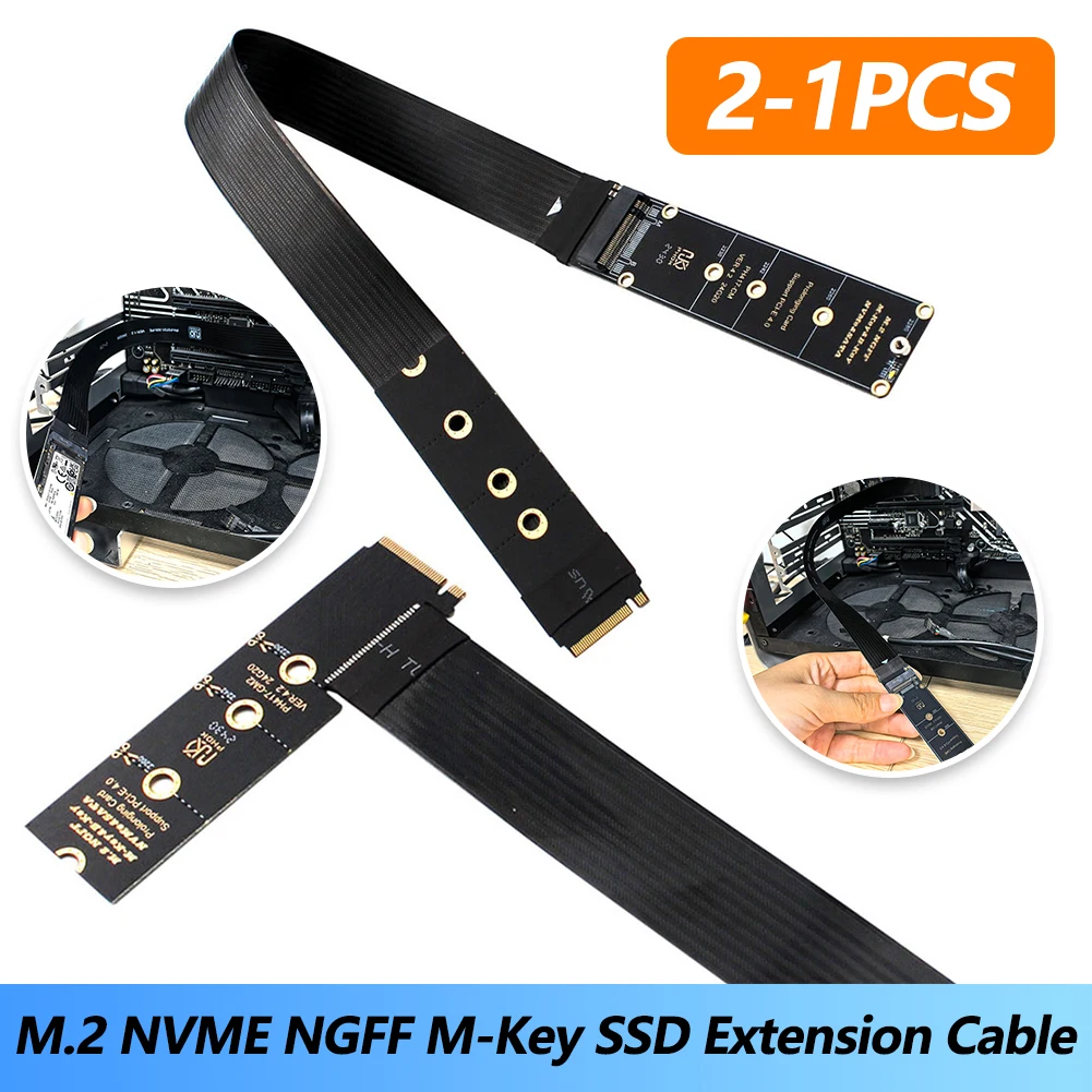 Dual Protocol PCIE4.0 M.2 M Key NVME Verlängerungskabel Riser Karte SSD Adapter für 2230 2242 2260 2280 M.2 PCI-e / M2 NGFF SATA SSD Image