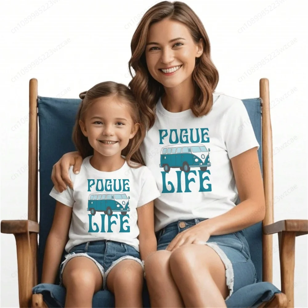 Außen banken Outer banks Pogue Life Print Familie T-Shirts Kurzarm O-Neck T-Shirt Baby Gilrs Casual T-Shirt