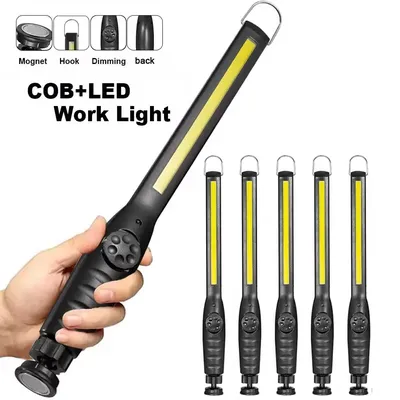 Tragbare COB-LED-Arbeitsleuchten, kabellose magnetische LED-Arbeitslampe, Inspektionsleuchten für Zuhause, Autoreparatur, Notfall, Garage