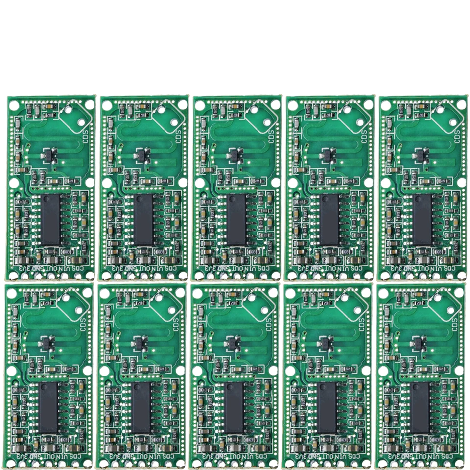 10 Stück Mikrowellen-Radar-Sensormodul Körperbewegungssensor-Schalter Intelligentes Sensor-Modul für Arduino DIY Image