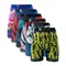 ETHIKA 6Pcs Men Underwear Boxers Breathable Man Swimming Underpants Plus Size Print Mens Panties