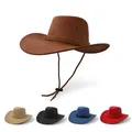 Cappello da Cowboy cappellini da viaggio per uomo e donna in ecopelle cappelli Western di moda cappello da sole da Cowboy Chapeu