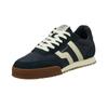 Sneaker GANT "Baylle", Herren, Gr. 43, blau (marine, weiß), Veloursleder, Nylon, kontrastfarbene Details, sportlich, Schuhe, Casual Sneaker, Schnürschuh mit Kontrastbesatz