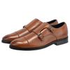 Slipper JOOP "pero kleitos monk lace up mc2", Herren, Gr. 45, braun (cognac), Rindsleder, klassisch, Schuhe, Business Schuh, Anzugschuh, Monk mit Lederinnensohle