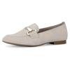 Slipper GABOR, Damen, Gr. 36, beige (hellbeige), Ziegenveloursleder, unifarben, elegant, Schuhe, Loafer, Halbschuh, Businessschuh mit edler Zierschnalle