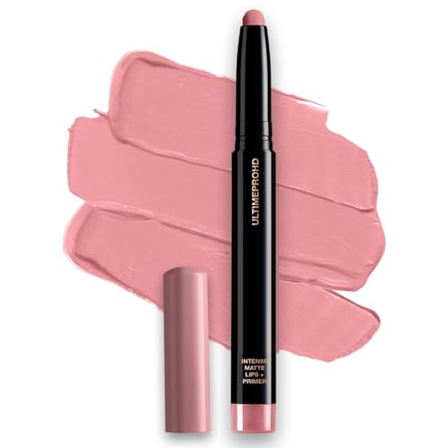 Ultim.e Pro HD Intense Matte Lipstick + Primer - Nearly Nude (Nude)| 9HR Long Stay | Flawless HD Matte Finish | Intense Color | Lightweight | Smooth Glide | Primer Infused, 1.4g (Pack Of 1)