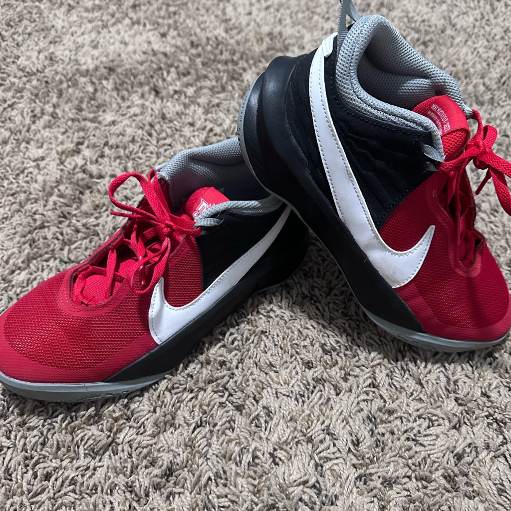 Nike Shoes | Youth Nike Shoes. Red And Black | Color: Black/Red | Size: 5b