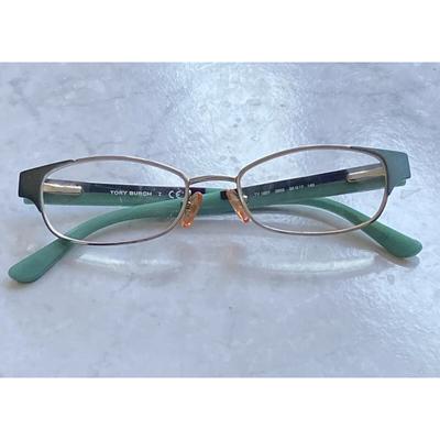 Tory Burch Accessories | Tory Burch Ty 1037 3004 Eyeglasses Frames Glasses Aqua Green Women Wire | Color: Green/Silver | Size: Os