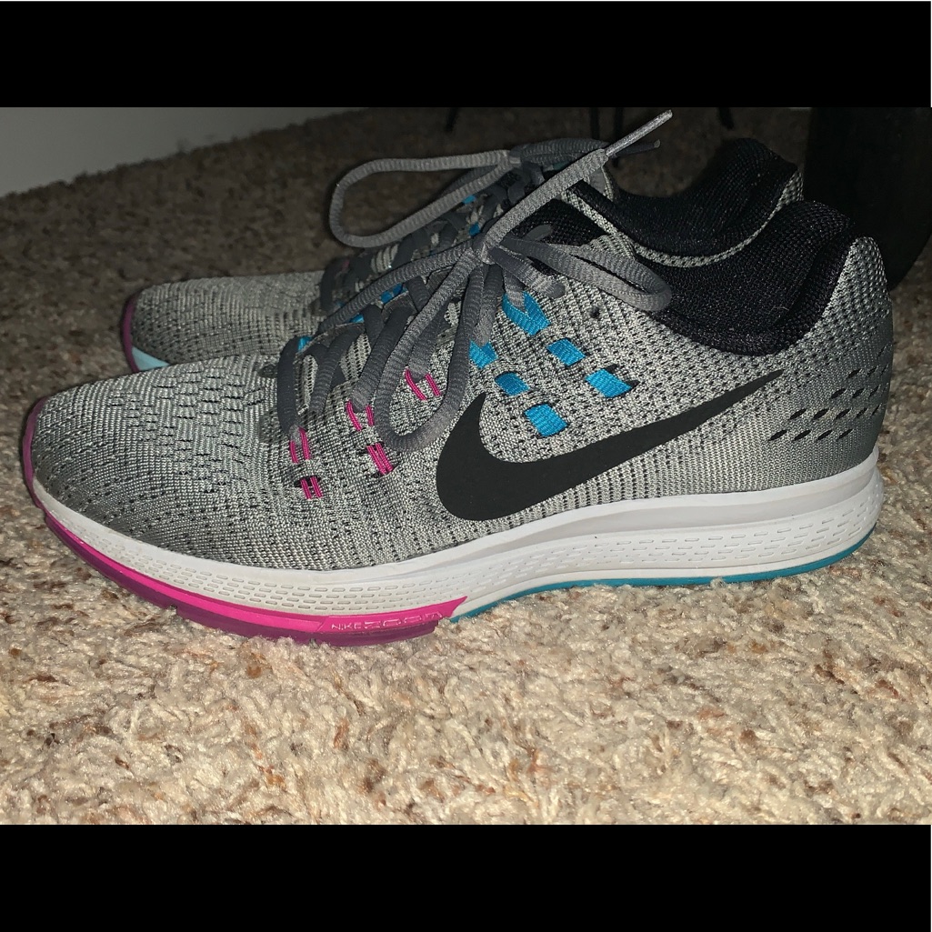 Nike Shoes | Womens Nike Tennis Shoes | Color: Gray/Purple | Size: 8.5