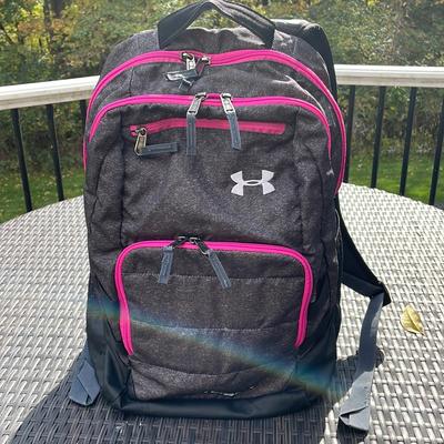 Under Armour Bags | Under Armour Laptop Backpack | Color: Black/Pink | Size: Os