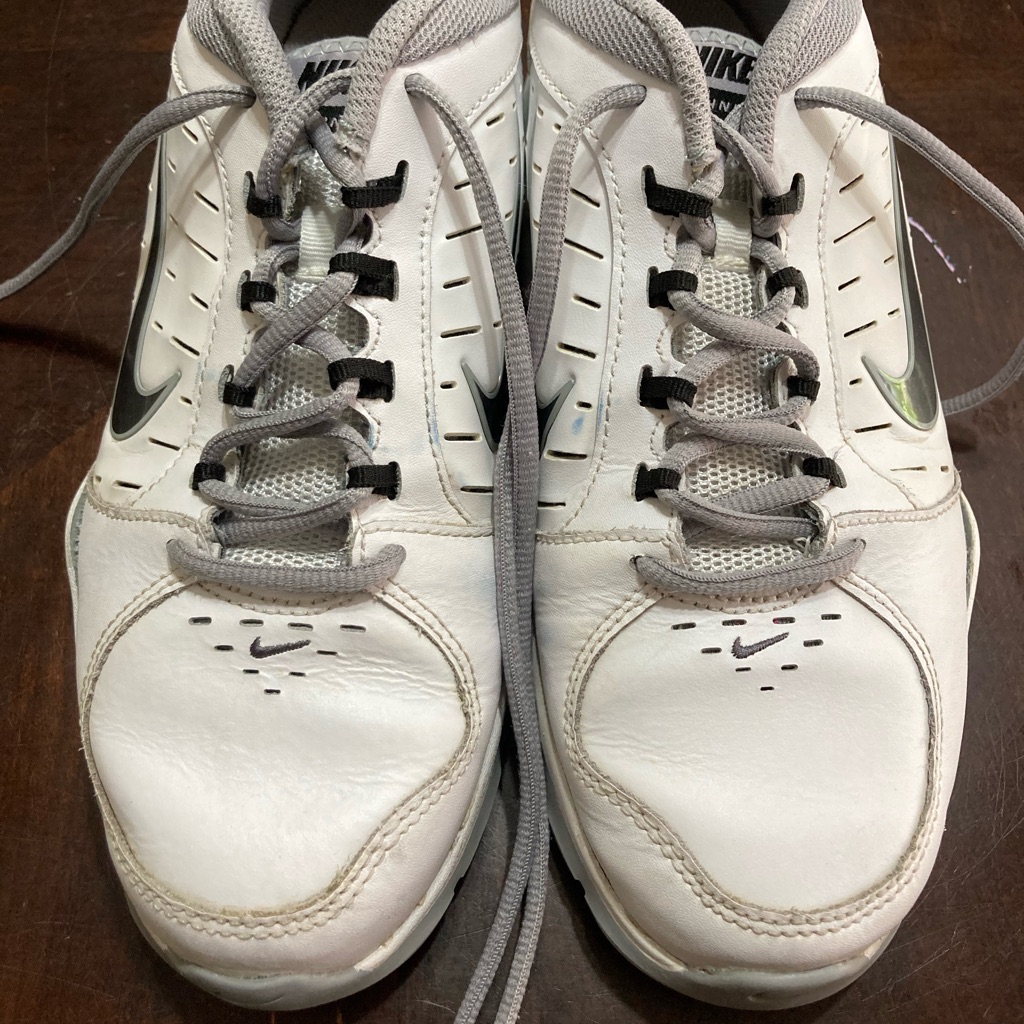 Nike Shoes | White Nike Tennis Shoes | Color: Blue/Gray/White | Size: 8