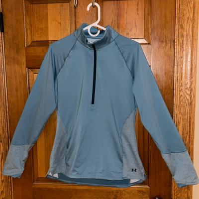 Under Armour Tops | Under Armour Women’s 1/2 Cold Gear Pullover - Women’s Size Large | Color: Blue | Size: L