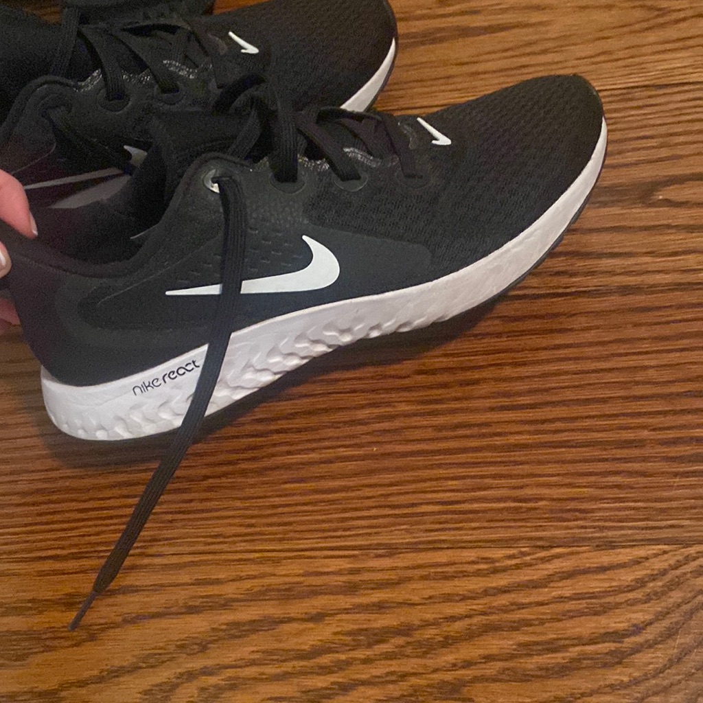 Nike Shoes | Worn Twice Nike Mens Running Shoes Nike React | Color: Black/White | Size: 10
