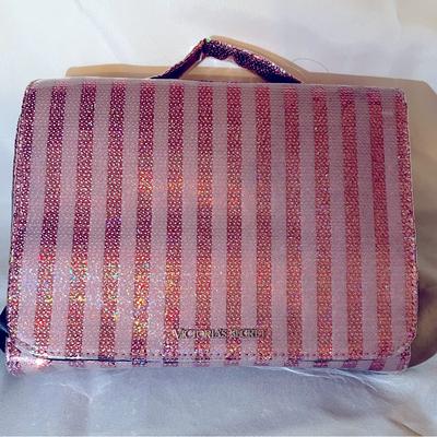 Victoria's Secret Bags | Victoria’s Secret Tri-Fold Travel Hanging Cosmetic Organizer Sequin/Light Pink | Color: Pink | Size: Os