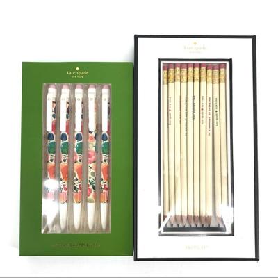 Kate Spade Office | White Kate Spade Pencil Sets - Mechanical Pencils And Sharpened Pencils | Color: Pink/White | Size: Os