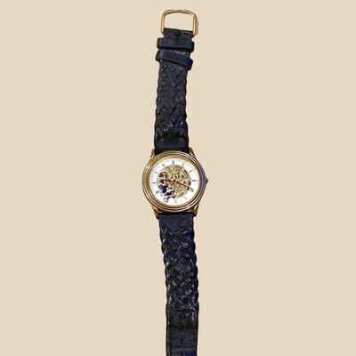 Disney Accessories | Vintage Open Gear Mickey Mouse Disney Store Exclusive Skeleton Watch 90’s Unisex | Color: Brown/Gold | Size: Os