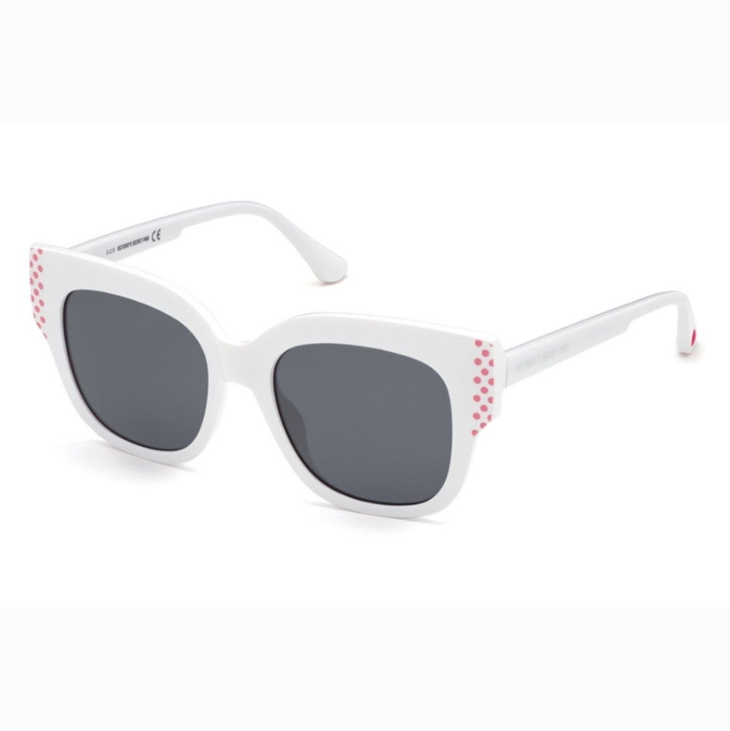 Pink Victoria's Secret Accessories | Victoria's Secret Pink Pk0032 21a Sunglasses | Color: Pink/White | Size: 51-18-145