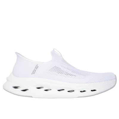 Skechers Men's Slip-ins: Max Cushioning Glide-Step - Euclid Slip-On Shoes | Size 9.5 Extra Wide | White | Textile/Synthetic | Machine Washable