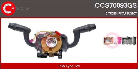 CASCO Lenkstockschalter 12V für CITROËN/PEUGEOT FIAT 735602955 1617010080 1684987180 CCS70093GS