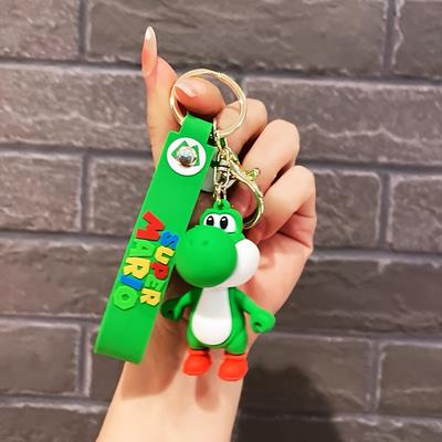 TEMU Fun Silicone Keychains - Adorable Car Key Rings, Soft Rubber Accessories Suitable For Bags And Backpacks, A Gift For Fans. Image