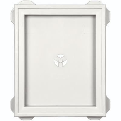 Mid America Vinyl MountMaster Mounting Blocks Large Recessed 123 White - Carton of 5