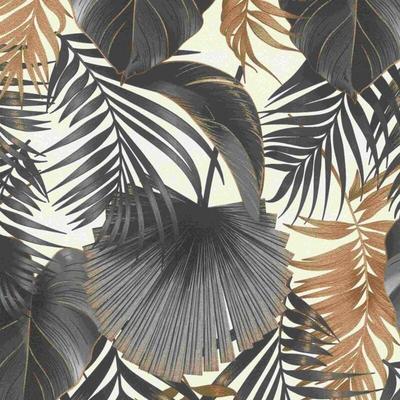 Rasch - Vliestapete 462050 Tapete Botanical Dschungel 53 x 1005 cm Selection Schwarz Image
