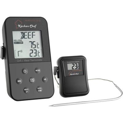 TFA Dostmann 14.1504 Grill-Thermometer Kabelsensor, Alarm, mit Timer, Überwachung der Kerntemperatu Image