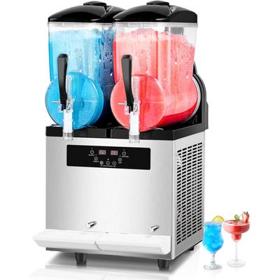12Lx2 Kommerzielle Slushy-Maschine, Doppeltank-Gefrorenes-Getränke-Maker, 96 Tassen Image