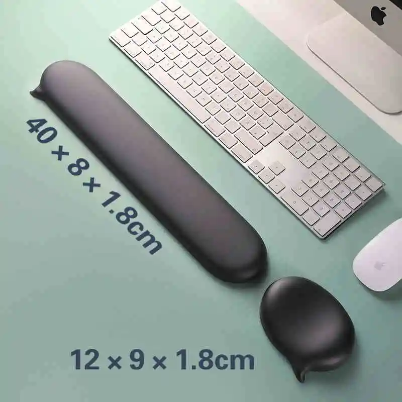 Mousepad Silikon Handgelenk Rest Unterstützung Für Maus Pad Computer Laptop Armlehne Für Schreibtisch Ergonomische tastatur pad maus matte Image