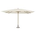 Ombrellone da giardino in alluminio effetto legno, telo beige 3x4