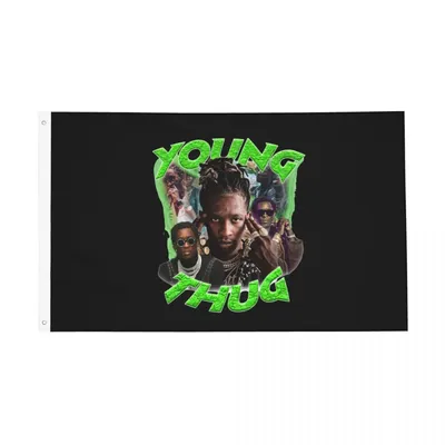 Junge Schläger Schleim Flaggen verblassen Proof Outdoor Banner Rapper Polyester Home Room Wohnheim