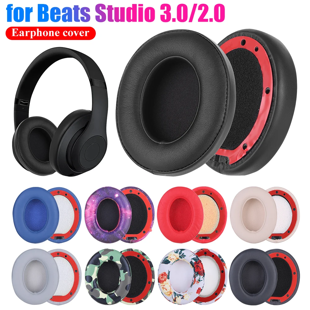 Ersatz-Ohrpolster aus Proteinleder und Memory-Schaum, Ersatz-Ohrpolster, Kopfhörer-Ohrpolster für Beats Studio 2/3 B0501 B0500 Image