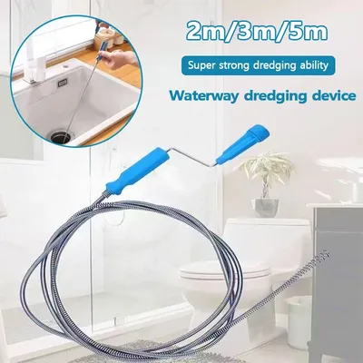 Multifunctional Sewer Unclogger Pipe Flexible Metal Spring Sink Dredge Auger Plumbing Toilet Floor Drain Unclogger Tool
