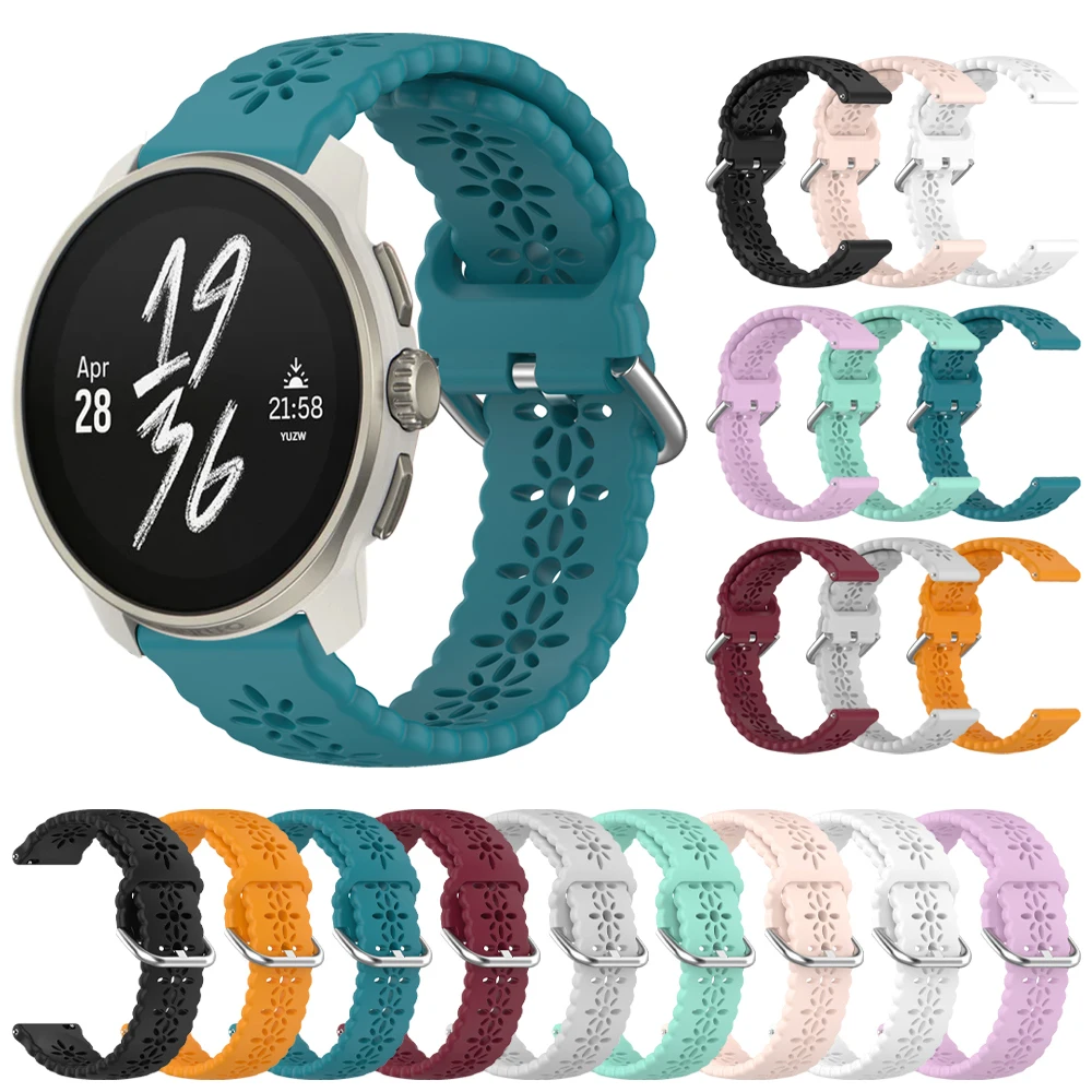 Atmungsaktives Armband für Suunto RACE S/RACE/5 Peak/9 Peak Pro 22 mm 20 mm Silikonarmband für Suunto 3/Vertical/Ocean Handgelenk-Armband Image
