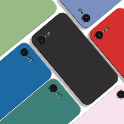 For iPhone 16E Case For Apple iPhone 16E Cover 6.1 inch Original Liquid Silicone Rubber Shockproof Bumper For iPhone 16E
