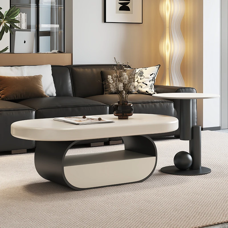 Wohnzimmer Dekoration Couchtisch Nordic Modern Designer Ästhetischer Stehender Beistelltisch Einzigartige Couchtisch Postmoderne Möbel Image