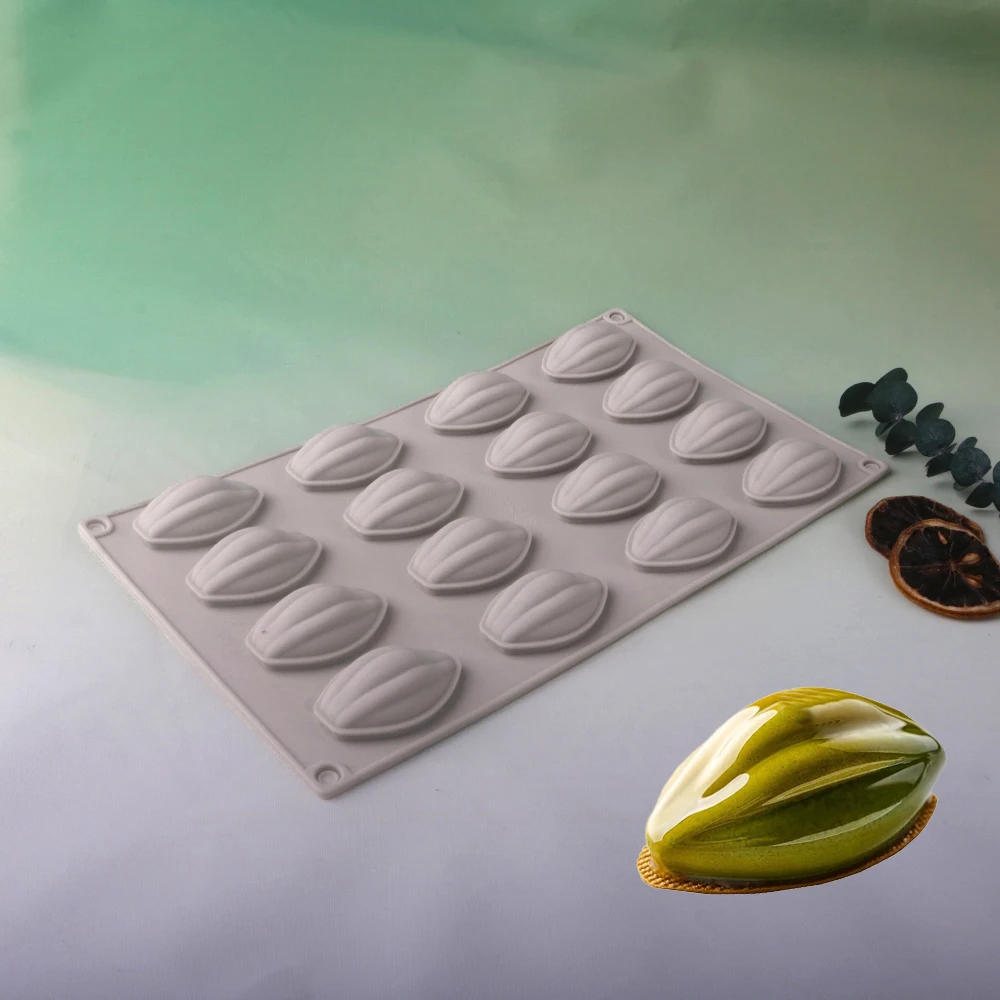 Silikon-Kuchenform mit 16-Zellen-Kakaoobohnen-Design, lebensmittelecht, Schokoladenform, Süßigkeiten-Werkzeuge, Küchen-Backgeschirr, Dessert-Dekorationswerkzeuge Image