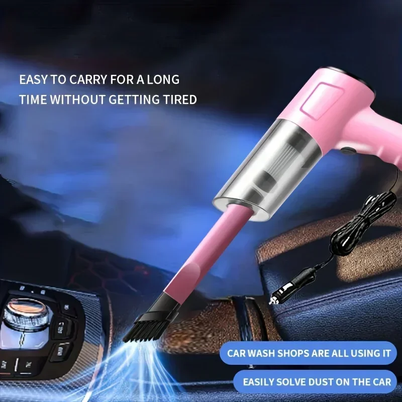 Hochleistungs-12-V-Autostaubsauger, Auto-Plug-In-Modus, Motorrad-Reinigungs werkzeug, tragbarer Auto-Hands taub sauger Image