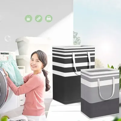 75/100L Large Laundry Basket Laundry Hamper Collapsible Clothes Hamper with Handle Clothes Toys Home