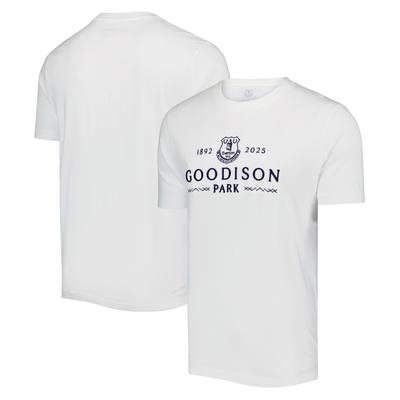 Everton Goodison Park Wortdruck T-Shirt – Off White – Herren Image