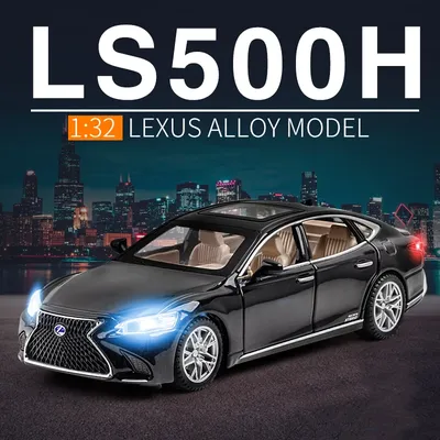 1:32 LEXUS LS500H Alloy Car Model Diecasts & Toy Vehicles Metal Car Model High Simulation Sound