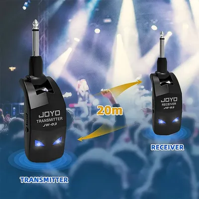 JOYO JW-03 Rechargeable Guitar Audio Wireless System Guitar Transmitter & Receiver For Acoustic