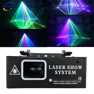 Full color RGB animation laser 500MW scanning projector, DMX512 controller, DJ party bar wedding KTV