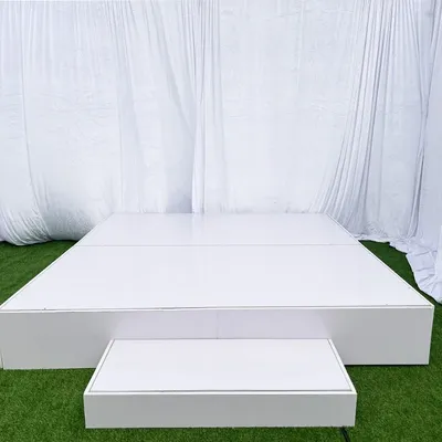 White Wedding Background Stage Portable Platform