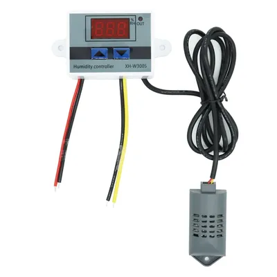 220V 110V 12V 24V W3005 Digital Humidity Controller Dehumidifier Indoor Outdoor Hygrometer Mositure