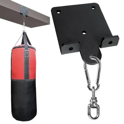 Punching Bag Hanger for Heavy Bag Beam Mount Hardware 360° Rotation Boxing Bag Rotation Wall Ceiling