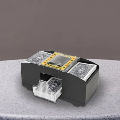 Automatic Poker Card Shuffler Battery Operated Electric Poker Shuffler Holds 1-2 Decks of Cards For
