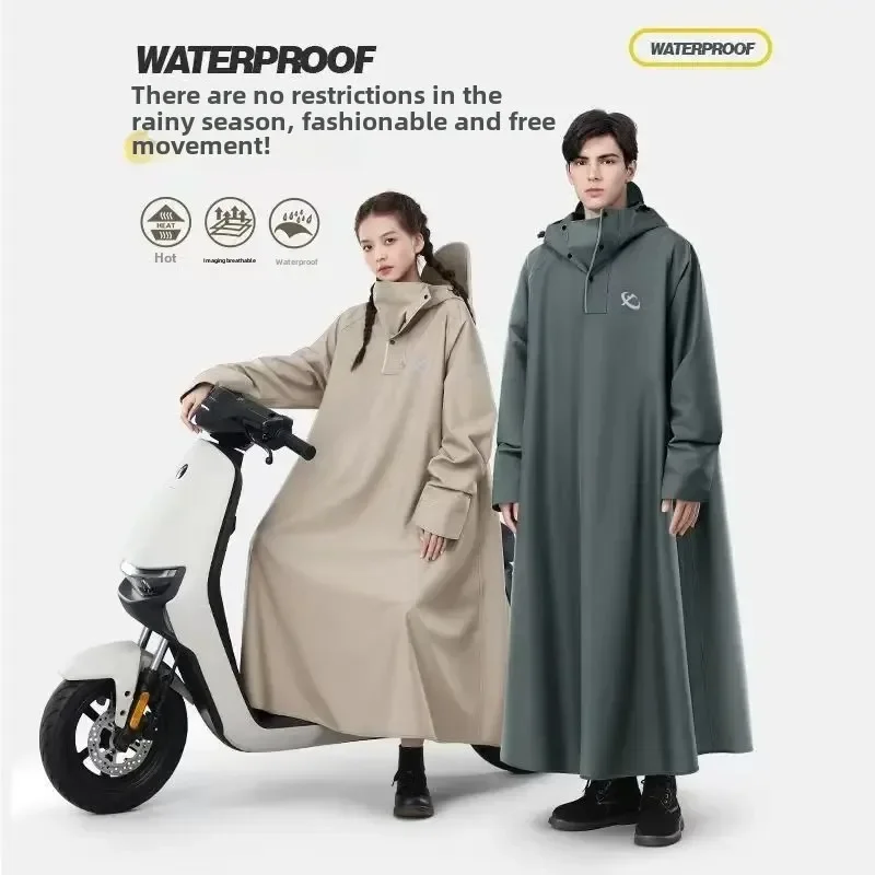 Manteau imperméable épais pour moto et voiture électrique, 1 pièce, pour hommes et femmes, équipement d