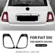 Per Fiat 500 Abarth 595 695 Reale Secco Duro In Fibra di Carbonio Sticke Posteriore Fanale Posteriore Telaio 2017-2023 Accessori di Modifica Esterna