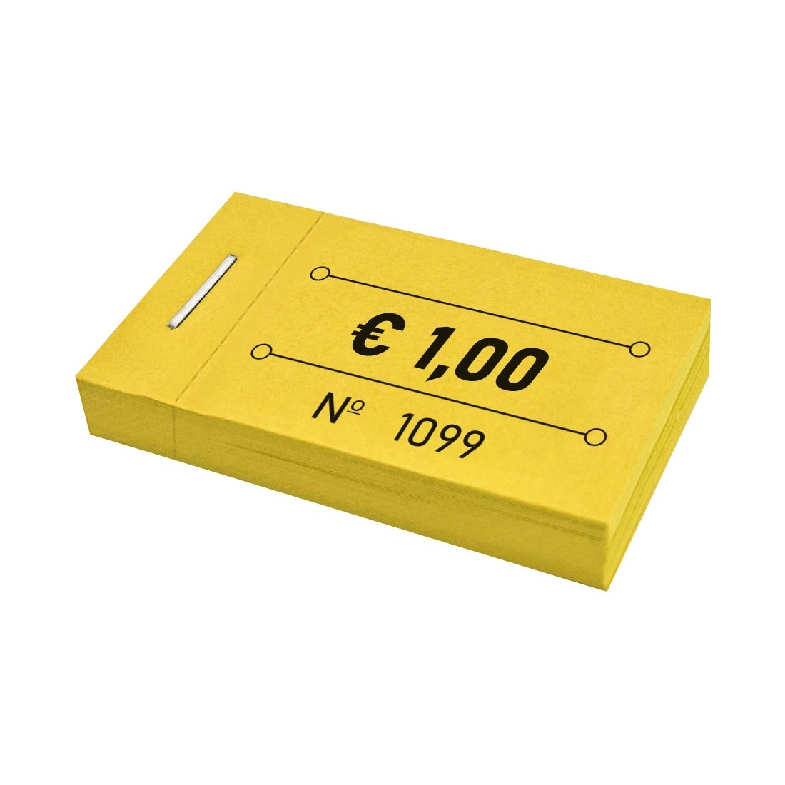 CombiCraft Wertmarken Block Gelb € 1,00 - 5 Blöcke á 50 Abrisse Image